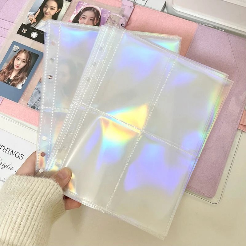 10pcs A5 Photo Card Binder Inner Pages Photo Album Sheets Kpop Photocard Holder Binder Inlay Idol Card Collect Book 포카 바인더