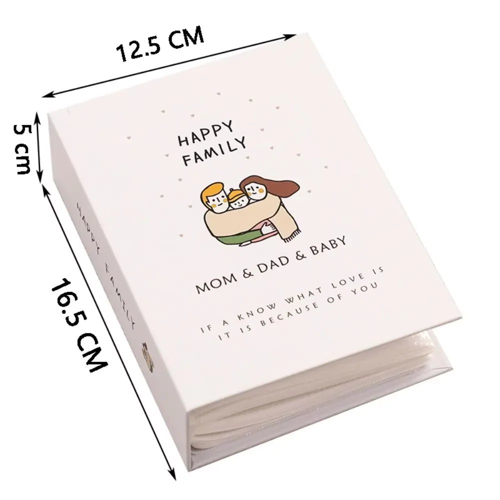 100 Pockets Photo 6-inch Plastic Album Memorial Book Insert Recall Cute Good Time Family Photo Collection Book DIY Photocard