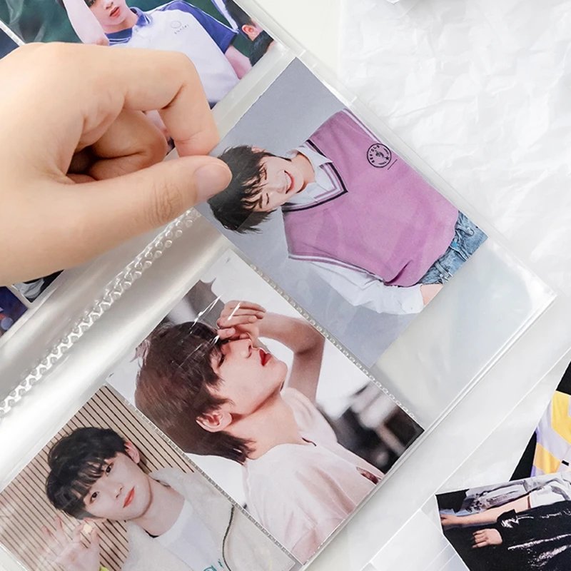 Transparent Photo Album Mini Album Photo Card Train Ticket Card Collection Book Jewelry Card Album Photocards Holder фотоальбом