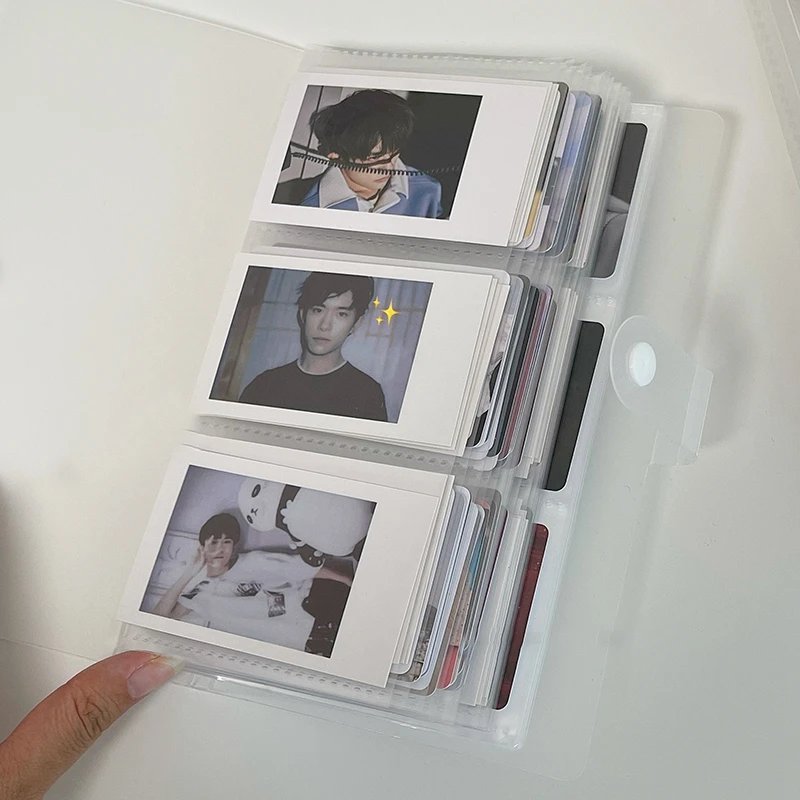Transparent Photo Album Mini Album Photo Card Train Ticket Card Collection Book Jewelry Card Album Photocards Holder фотоальбом