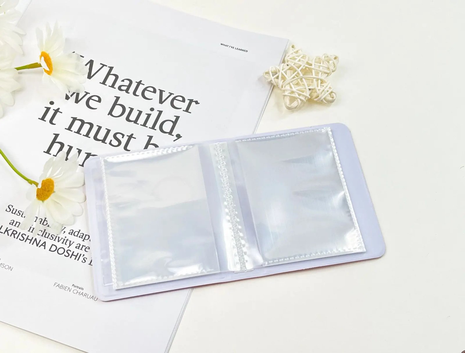 Kpop Photocards Binder Cute Photo Album Mini Photocard Holder 3 Inch Love Heart Hollow Collector Book Binding Machine Fajas