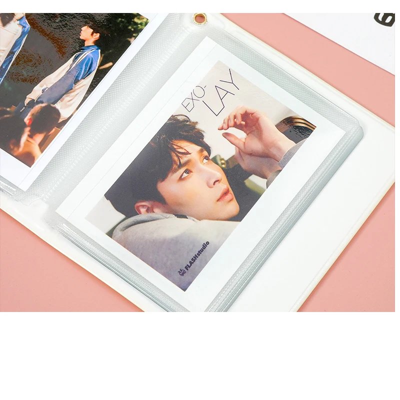 Kpop Photocards Binder Cute Photo Album Mini Photocard Holder 3 Inch Love Heart Hollow Collector Book Binding Machine Fajas