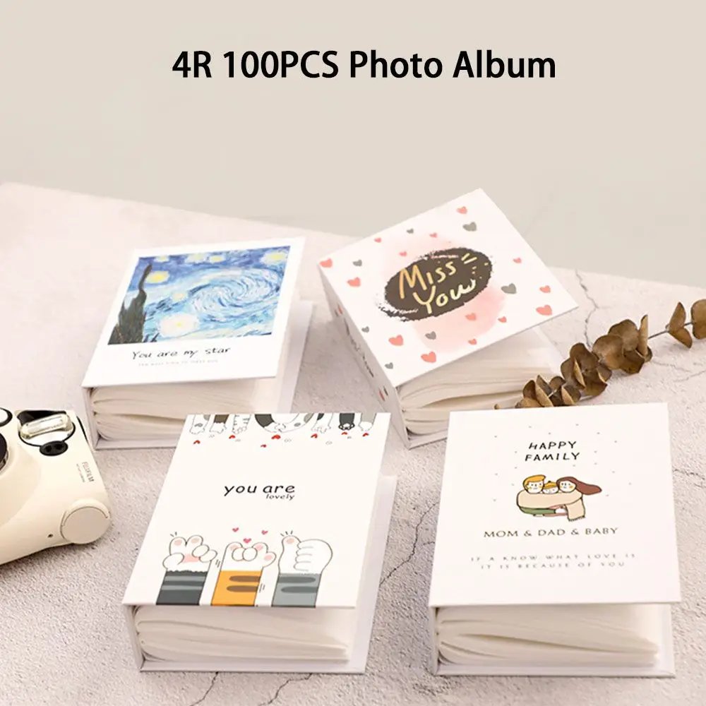 Hot Cartoon 4R Photo Album 100 Pokect Family Photo Collection Book DIY Photocard Holder Photo Storage Album Gift Memorial Book Hot Cartoon 4R Photo Album 100 Pokect Family Photo Collection Book DIY Photocard Holder Photo Storage Album Gift Memorial Book