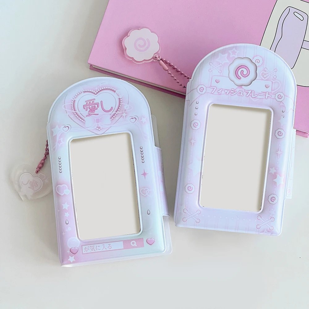 3 Inch 32 Slots Photo Album Collection Book Photocard Holder Card Holder Sweet Square Hollow INS Cartoon Postcard Holder Binder