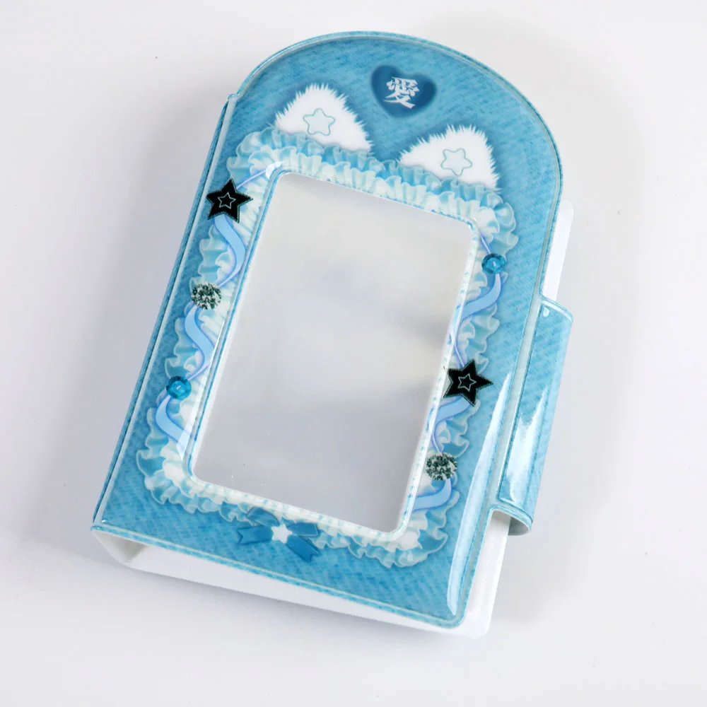 3 Inch 32 Slots Photo Album Collection Book Photocard Holder Card Holder Sweet Square Hollow INS Cartoon Postcard Holder Binder