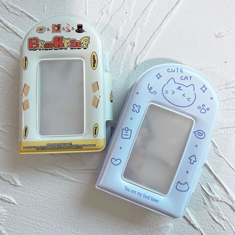 3 Inch 32 Slots Photo Album Collection Book Photocard Holder Card Holder Sweet Square Hollow INS Cartoon Postcard Holder Binder