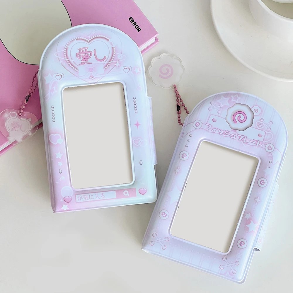 3 Inch 32 Slots Photo Album Collection Book Photocard Holder Card Holder Sweet Square Hollow INS Cartoon Postcard Holder Binder