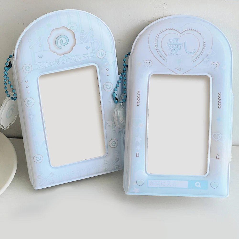 3 Inch 32 Slots Photo Album Collection Book Photocard Holder Card Holder Sweet Square Hollow INS Cartoon Postcard Holder Binder