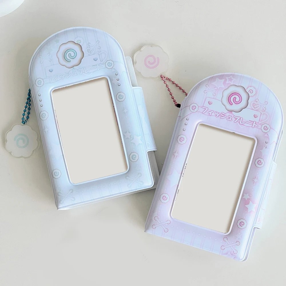 3 Inch 32 Slots Photo Album Collection Book Photocard Holder Card Holder Sweet Square Hollow INS Cartoon Postcard Holder Binder