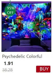 Trippy Girl Blacklight Tapestry UV Reactive Wall Hanging Living Room Decor Decoration Smoking Tapestries Aesthetic Sofa Blankets