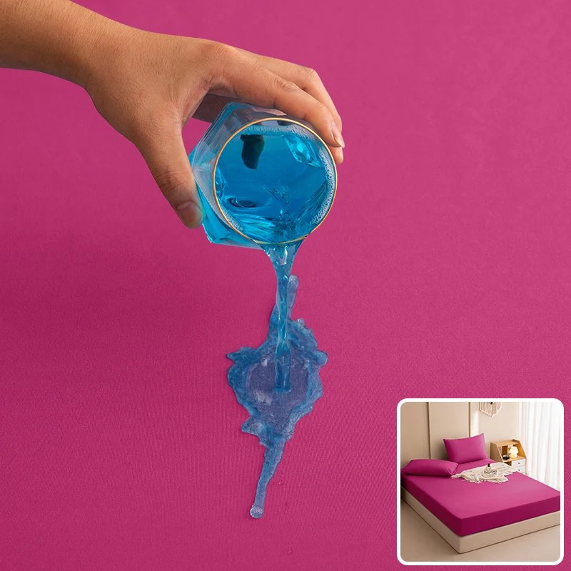 100% Waterproof Mattress Covers Protector Adjustable Bed Fitted Sheets With Elastic Band Single Double King Size 140/160/180x200