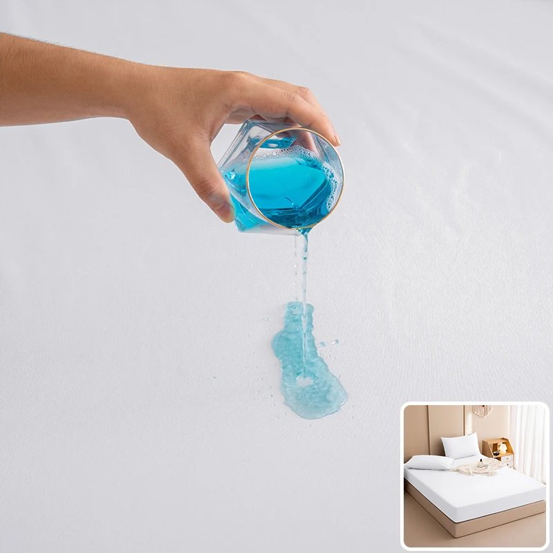 100% Waterproof Mattress Covers Protector Adjustable Non-slip Bed Fitted Sheet With Elastic Band for Queen King 90/140/160x200