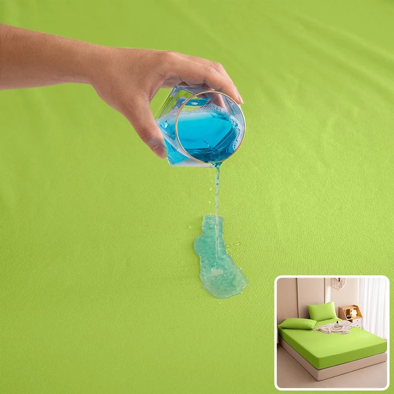 100% Waterproof Mattress Covers Pad Adjustable Non-slip Bed Fitted Sheet Protector With Elastic Band Single Size140/160/180x200 100% Waterproof Mattress Covers Pad Adjustable Non-slip Bed Fitted Sheet Protector With Elastic Band Single Size140/160/180x200