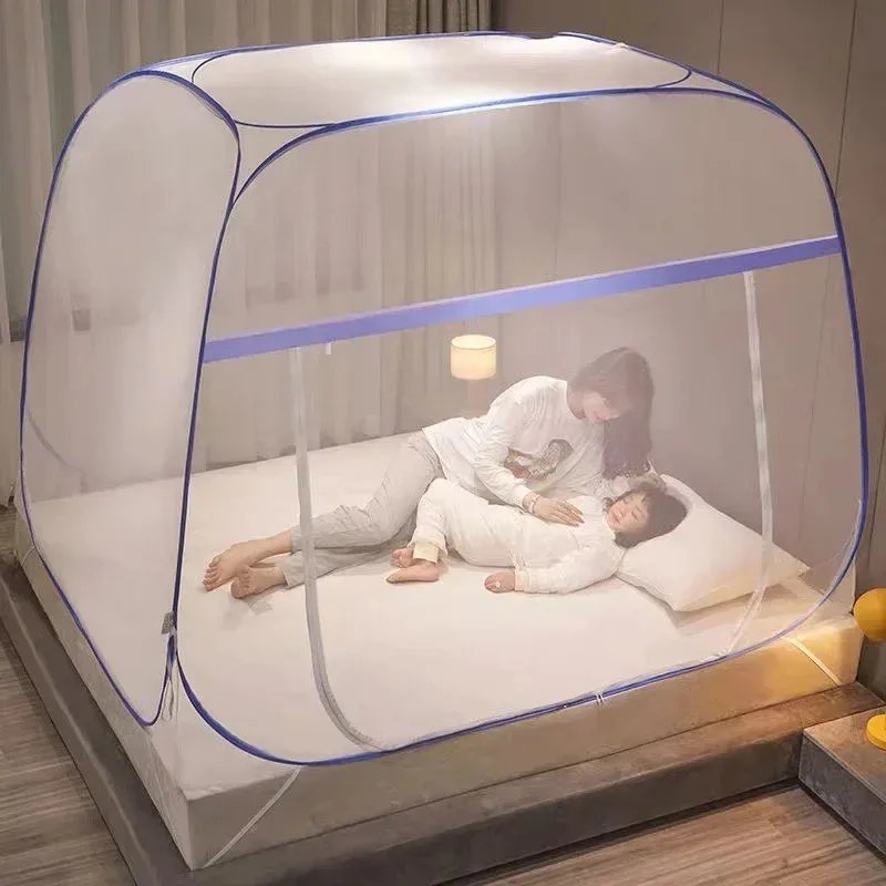 Simple Yurt Mosquito Net Portable Camping Tent Single Double Bed Canopy For Adult Foldable Bunk Mesh Net Breathable Mosquito Net Simple Yurt Mosquito Net Portable Camping Tent Single Double Bed Canopy For Adult Foldable Bunk Mesh Net Breathable Mosquito Net