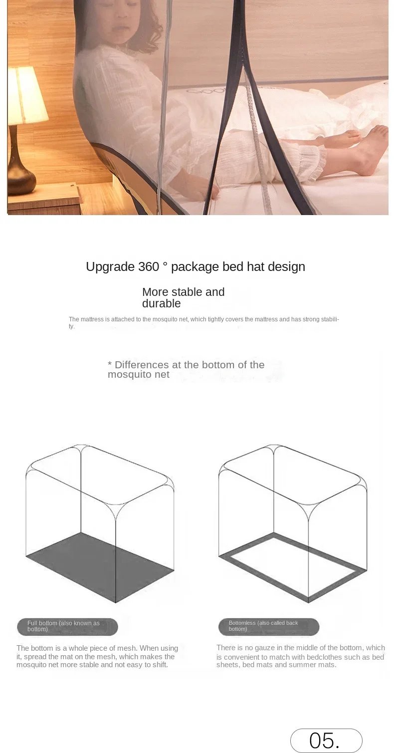Simple Yurt Mosquito Net Portable Camping Tent Single Double Bed Canopy For Adult Foldable Bunk Mesh Net Breathable Mosquito Net Simple Yurt Mosquito Net Portable Camping Tent Single Double Bed Canopy For Adult Foldable Bunk Mesh Net Breathable Mosquito Net