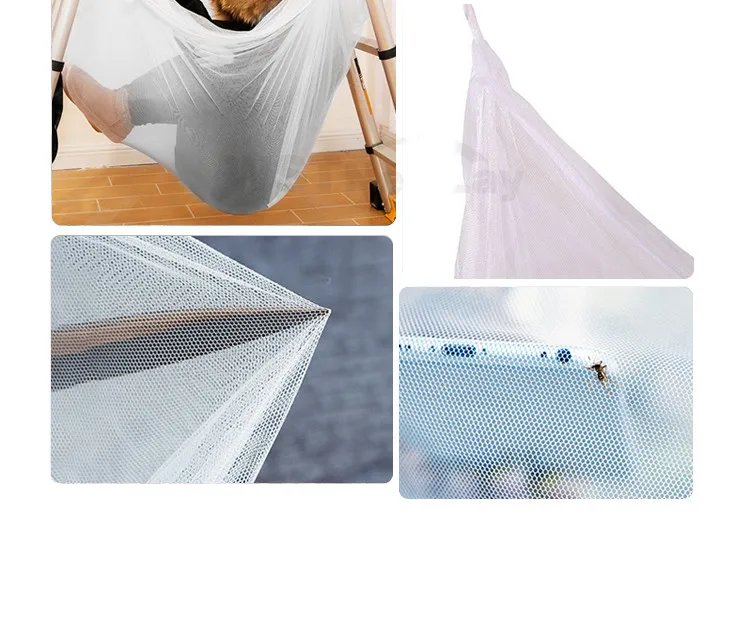 Sexy Mosquito Net Palace Four Door King/Queen Double Size Home Single  Bed Prevent Insect Outdoor Square Grace White Canopy Net