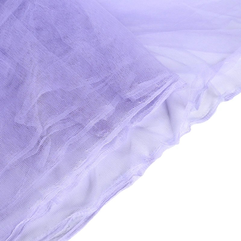 2023 New Double Bed Lace Bed Mosquito Insect Netting Mesh Canopy Princess Full Size Bedding Net Polyester White Pink Blue Purple