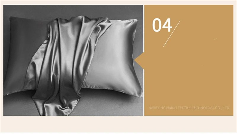 Luxury Satin Fabric Queen Size Bed Sheets Set King High Quality Fitted Sheet Flat Sheet Pillowcase Solid Bed Set Bedsheet Sets