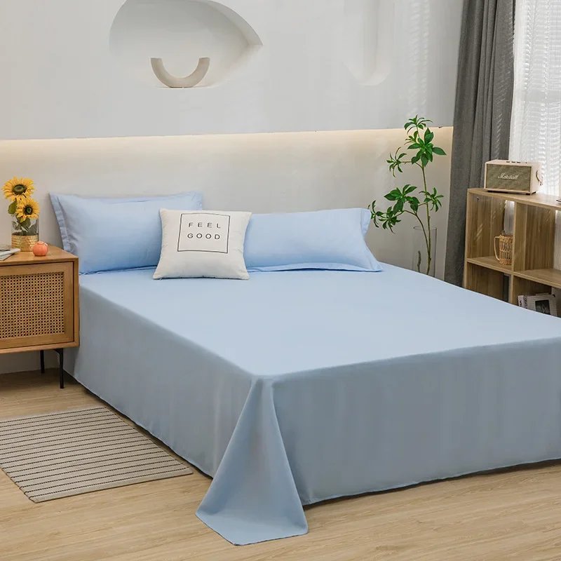 Dormitory Single Piece Bed Sheet Three Sets Good Color Washed Cotton Single Piece Bed Sheet Simple Student