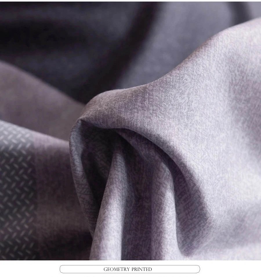 WOSTAR Geometry printed flat bed sheet set couple 2 people super cozy luxury double bed bedsheet single double queen king size