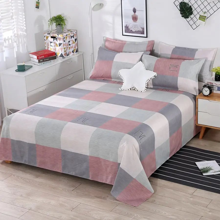 3pcs/Set Home Textile Bed Sheet Set with Pillowcases Cotton Material Lovers Room Bedding Room Flat Sheet 3pcs/Set Home Textile Bed Sheet Set with Pillowcases Cotton Material Lovers Room Bedding Room Flat Sheet