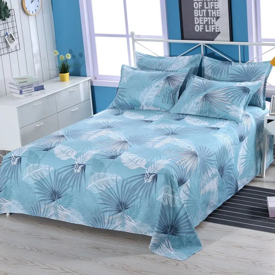 3pcs/Set Home Textile Bed Sheet Set with Pillowcases Cotton Material Lovers Room Bedding Room Flat Sheet 3pcs/Set Home Textile Bed Sheet Set with Pillowcases Cotton Material Lovers Room Bedding Room Flat Sheet