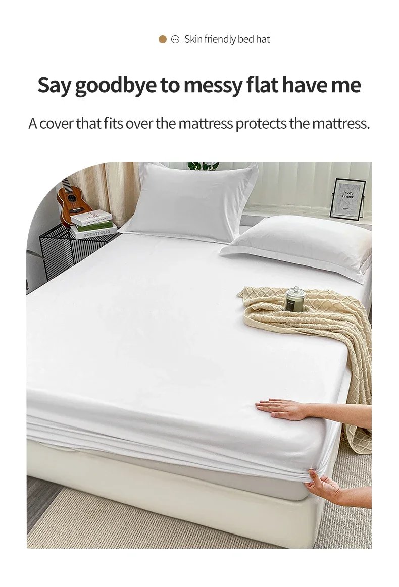 Solid Brushed Bed Sheet Set,Premium Fitted Sheet and Pillowcases,Soft Sateen Finish for Luxurious Comfort,Easy Care