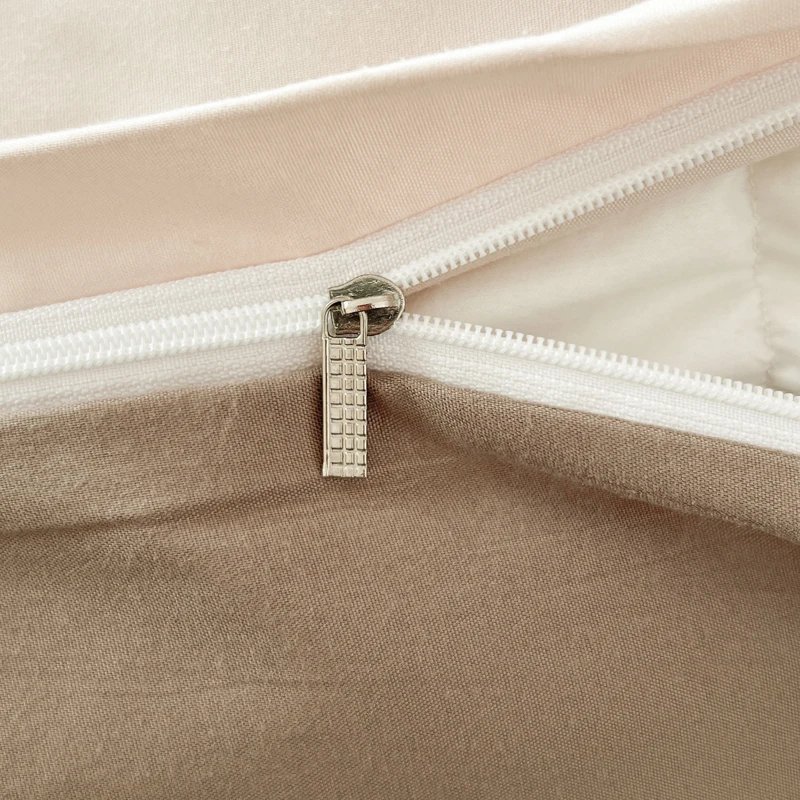 2-side Solid Color Brush Fabric Bed Set 4 Pieces Duvet Cover Pillowcase Bedding Set Bed Sheet Quilt Cover Single Queen King Size