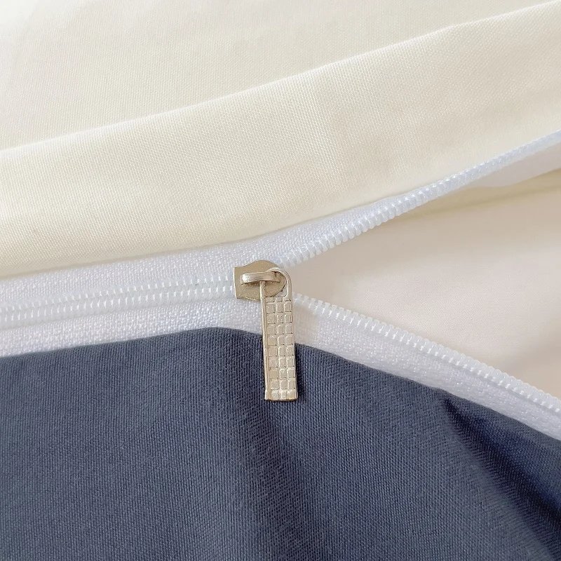 2-side Solid Color Brush Fabric Bed Set 4 Pieces Duvet Cover Pillowcase Bedding Set Bed Sheet Quilt Cover Single Queen King Size