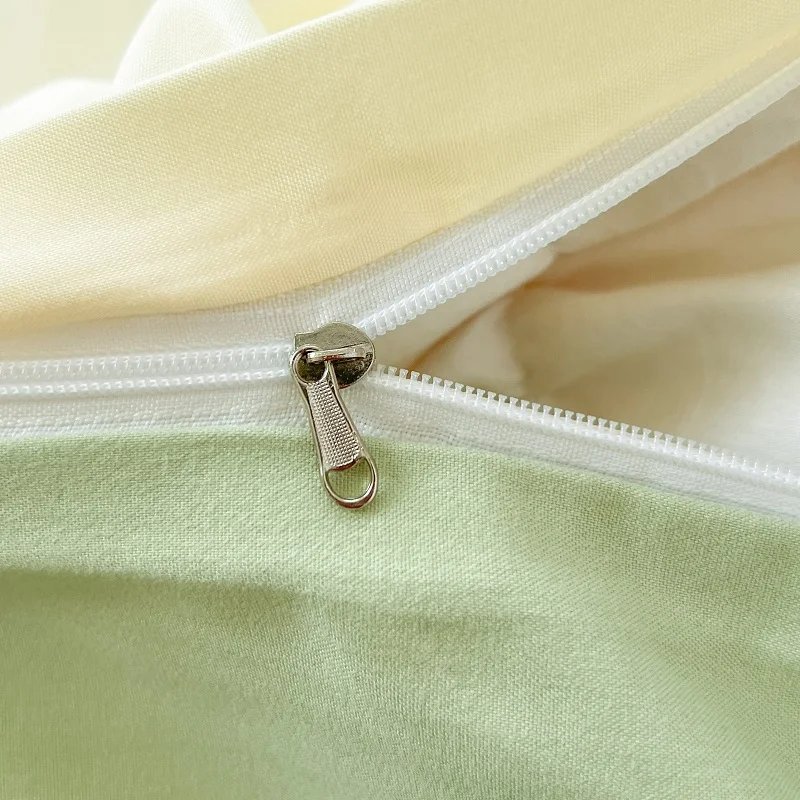 2-side Solid Color Brush Fabric Bed Set 4 Pieces Duvet Cover Pillowcase Bedding Set Bed Sheet Quilt Cover Single Queen King Size