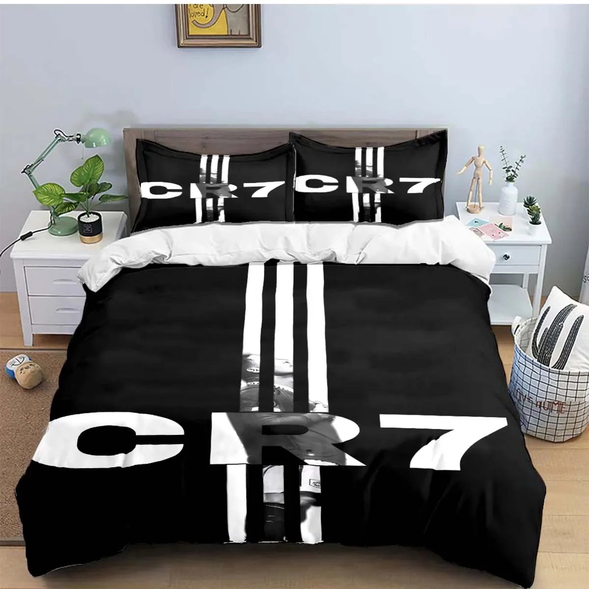 Fashion Football R-Ronaldo Digital Printing Bedding Set Duvet Cover Comforter Bed Youth Kids Girl Boys Birthday Gift Fashion Football R-Ronaldo Digital Printing Bedding Set Duvet Cover Comforter Bed Youth Kids Girl Boys Birthday Gift