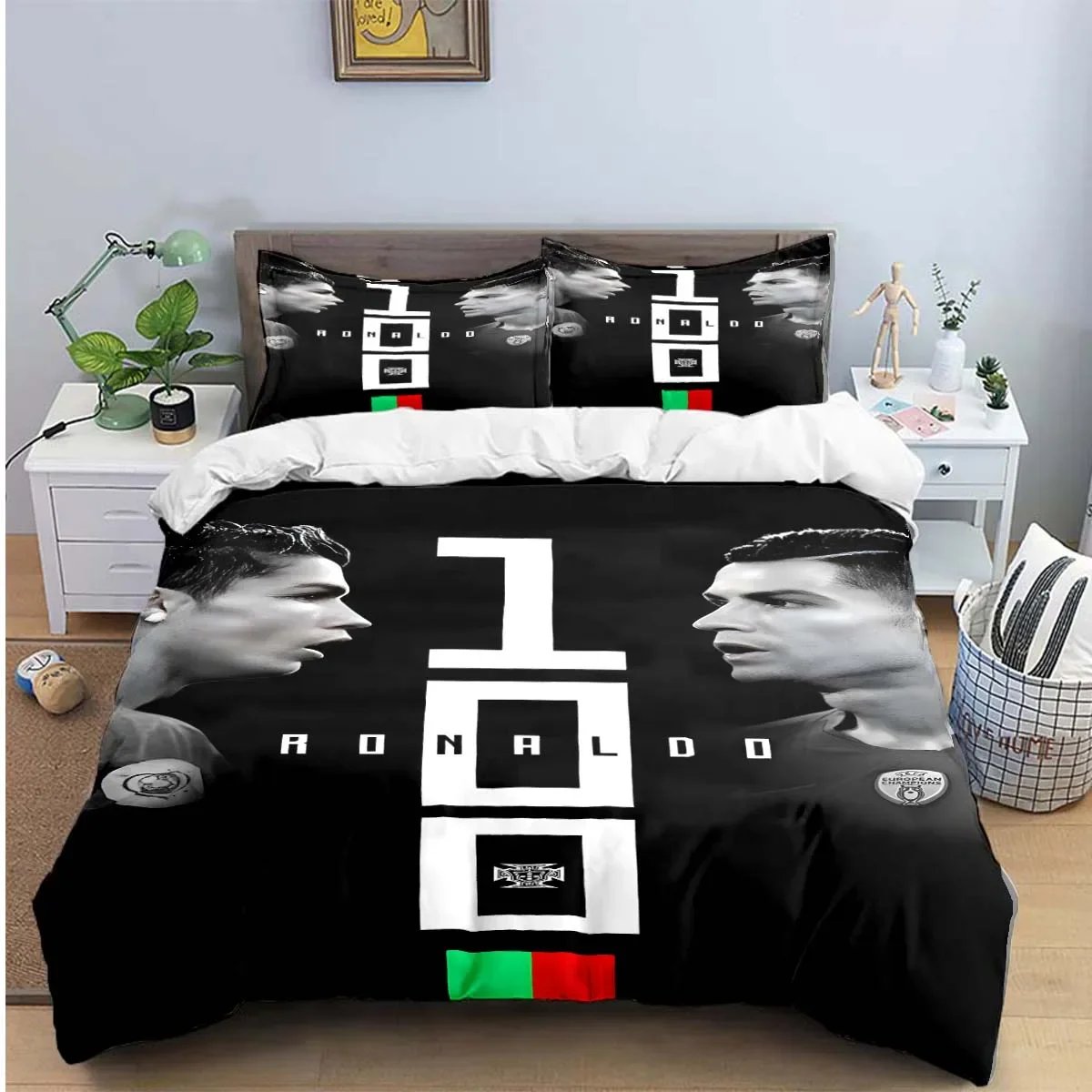 Fashion Football R-Ronaldo Digital Printing Bedding Set Duvet Cover Comforter Bed Youth Kids Girl Boys Birthday Gift Fashion Football R-Ronaldo Digital Printing Bedding Set Duvet Cover Comforter Bed Youth Kids Girl Boys Birthday Gift