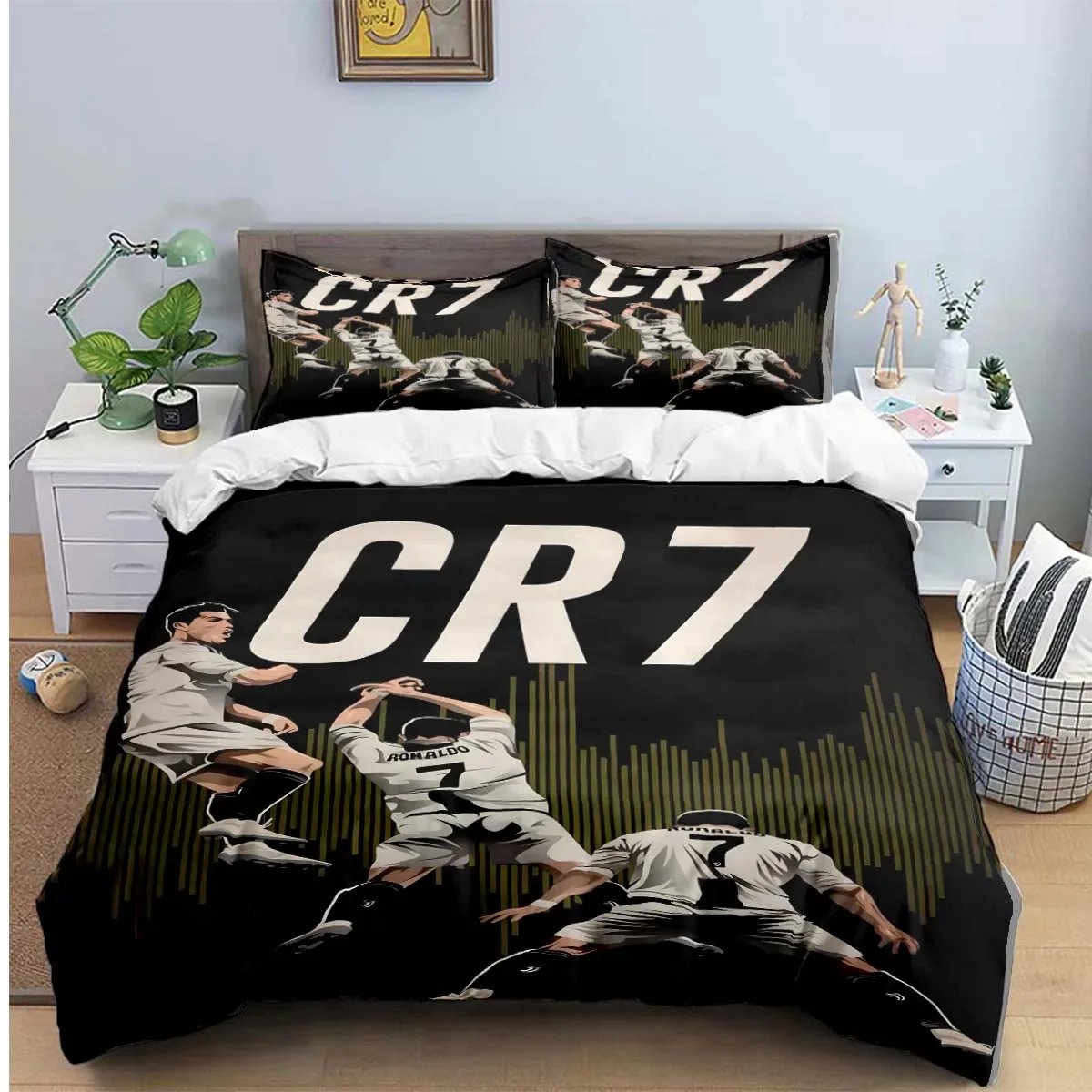 Fashion Football R-Ronaldo Digital Printing Bedding Set Duvet Cover Comforter Bed Youth Kids Girl Boys Birthday Gift Fashion Football R-Ronaldo Digital Printing Bedding Set Duvet Cover Comforter Bed Youth Kids Girl Boys Birthday Gift