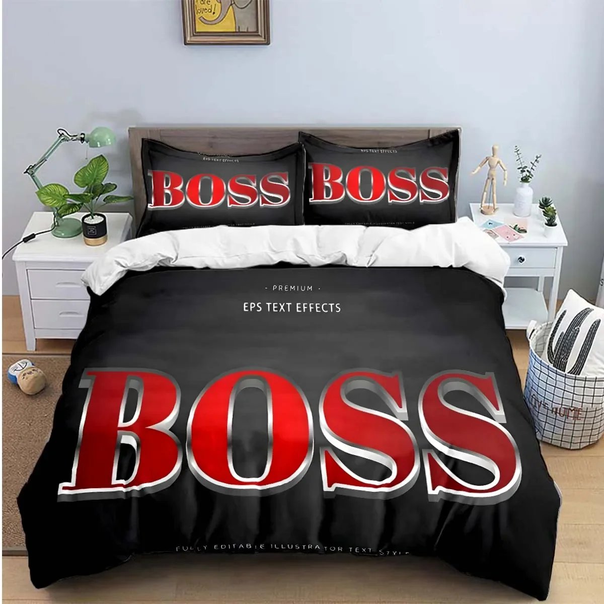 Fashion Exquisite Logo Digital Printing Bedding Set Duvet Cover Comforter Bed  Youth Kids Girl Boys Birthday Gift