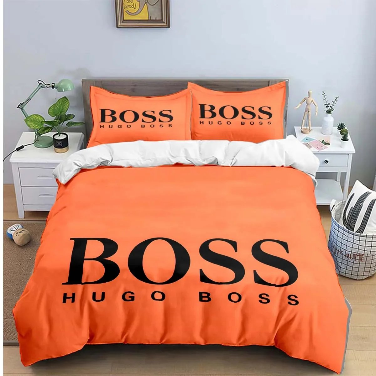 Fashion Exquisite Logo Digital Printing Bedding Set Duvet Cover Comforter Bed  Youth Kids Girl Boys Birthday Gift