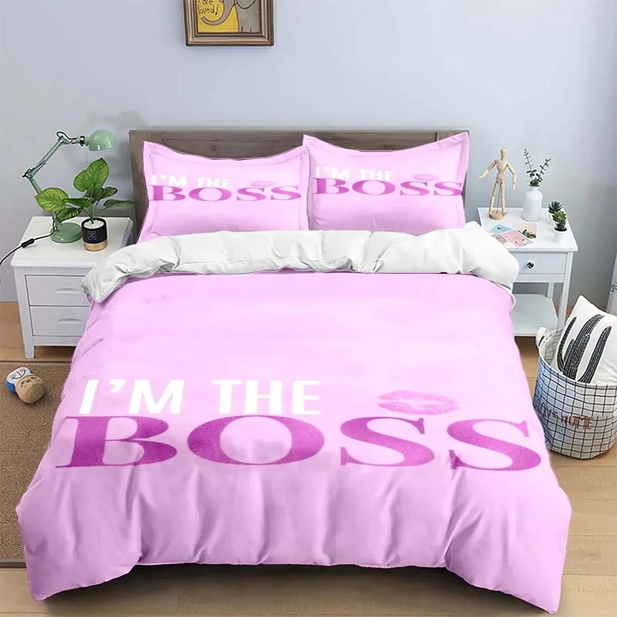 Fashion Exquisite Logo Digital Printing Bedding Set Duvet Cover Comforter Bed  Youth Kids Girl Boys Birthday Gift