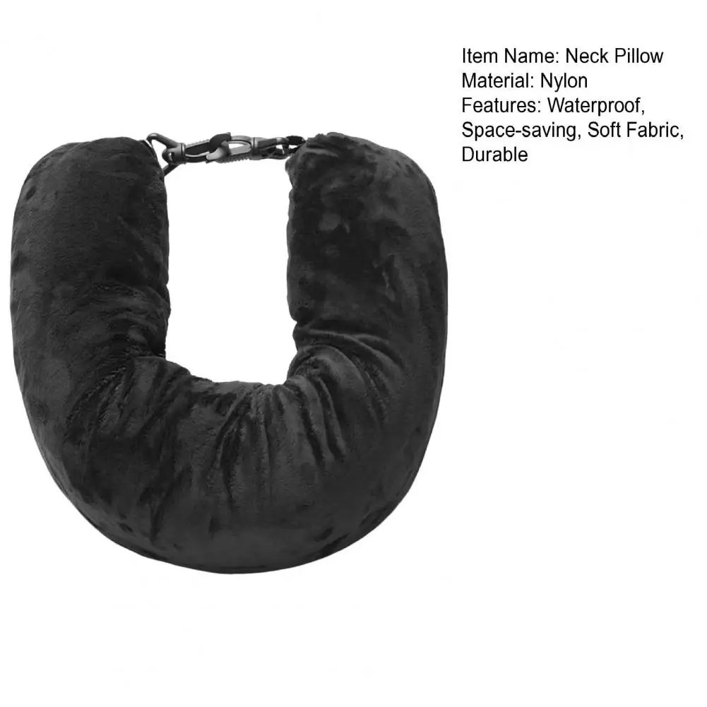 Travel Neck Pillow Self-filling Travel Pillow Portable Stuffable Neck Pillow for Travel with Refillable Support Cushion for Car