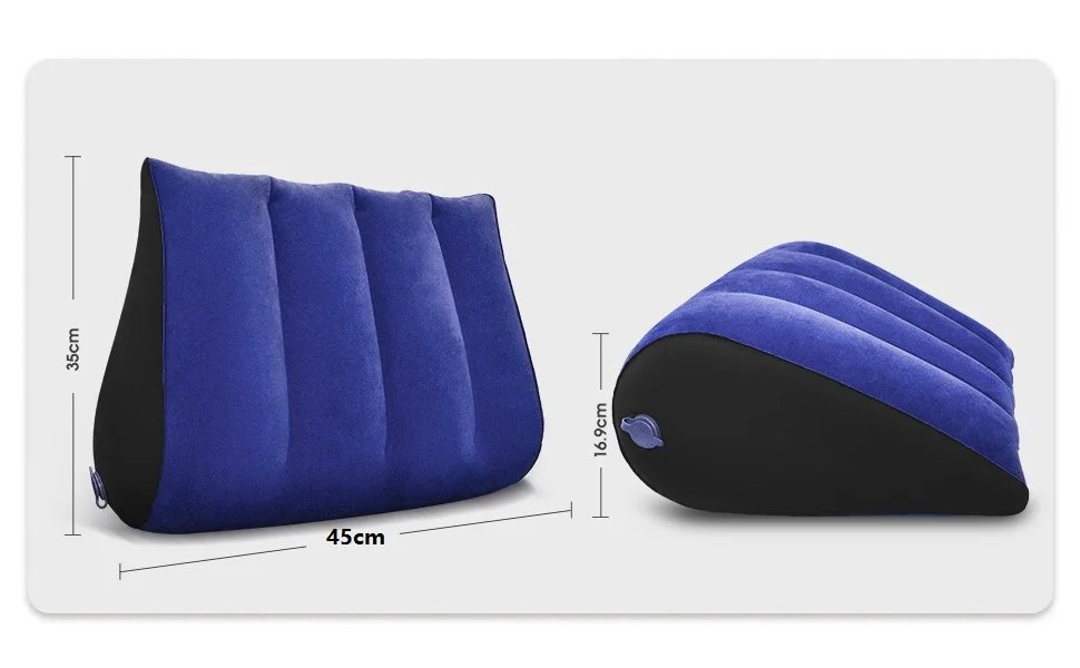 Inflatable Wedge Pillow For Travel Lightweight Lumbar Leg Support Pillow Yoga Posture Cushion Body Positioners Camping Pillow