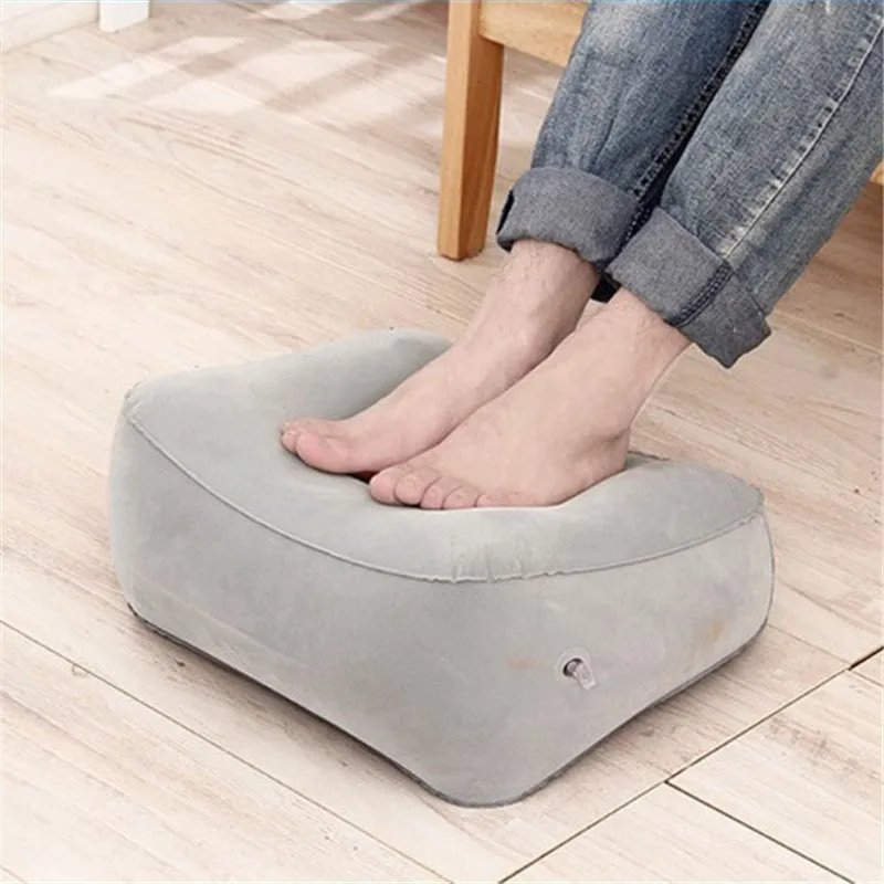 Useful Inflatable Portable Travel Footrest Pillow Plane Train Kids Bed Foot Rest Pad PVC For Travel Massage Car Useful Inflatable Portable Travel Footrest Pillow Plane Train Kids Bed Foot Rest Pad PVC For Travel Massage Car