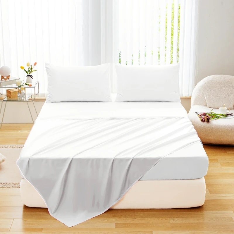 1pcs Bed Flat Sheet Double Bed Plain Solid Color Top Sheets Queen Size Flat Bedsheets Soft Home Bed Linen Sheets(No Pillowcase) 1pcs Bed Flat Sheet Double Bed Plain Solid Color Top Sheets Queen Size Flat Bedsheets Soft Home Bed Linen Sheets(No Pillowcase)