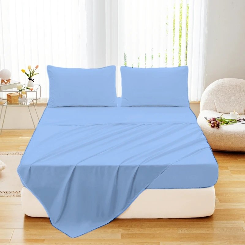 1pcs Bed Flat Sheet Double Bed Plain Solid Color Top Sheets Queen Size Flat Bedsheets Soft Home Bed Linen Sheets(No Pillowcase) 1pcs Bed Flat Sheet Double Bed Plain Solid Color Top Sheets Queen Size Flat Bedsheets Soft Home Bed Linen Sheets(No Pillowcase)