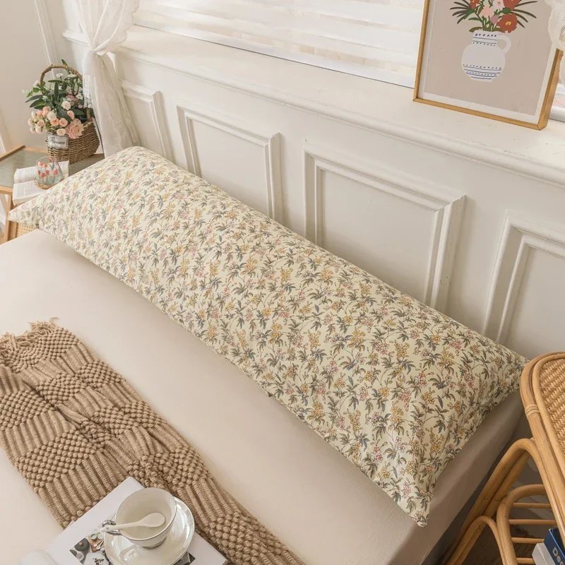 New Skin-friendly Couple Pillowcase Cozy Polyester Long Pillow Case Large Size 120 150 180cm Pillow Cover Hugging Pillow Case