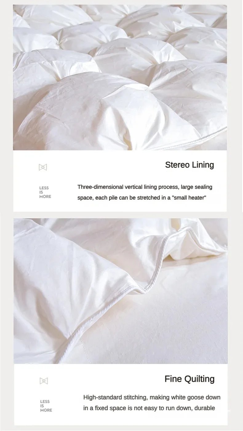 Cotton duvet 95 white goose down winter quilt cotton hotel spring and autumn quilt core gift winter quilt Cotton duvet 95 white goose down winter quilt cotton hotel spring and autumn quilt core gift winter quilt