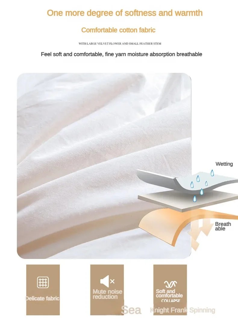 Cotton duvet 95 white goose down winter quilt cotton hotel spring and autumn quilt core gift winter quilt Cotton duvet 95 white goose down winter quilt cotton hotel spring and autumn quilt core gift winter quilt