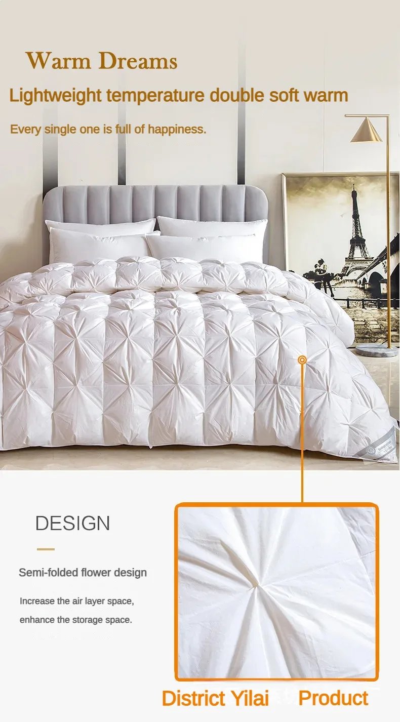 Cotton duvet 95 white goose down winter quilt cotton hotel spring and autumn quilt core gift winter quilt Cotton duvet 95 white goose down winter quilt cotton hotel spring and autumn quilt core gift winter quilt