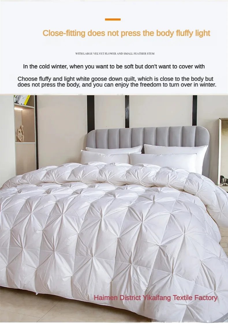 Cotton duvet 95 white goose down winter quilt cotton hotel spring and autumn quilt core gift winter quilt Cotton duvet 95 white goose down winter quilt cotton hotel spring and autumn quilt core gift winter quilt