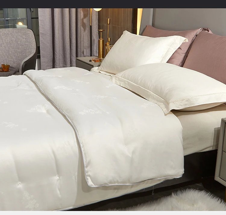 100% Mulberry silk with warm  thickened quilt core 5kg winter comforter cotton cover spring autumn home quilt luxury blanket