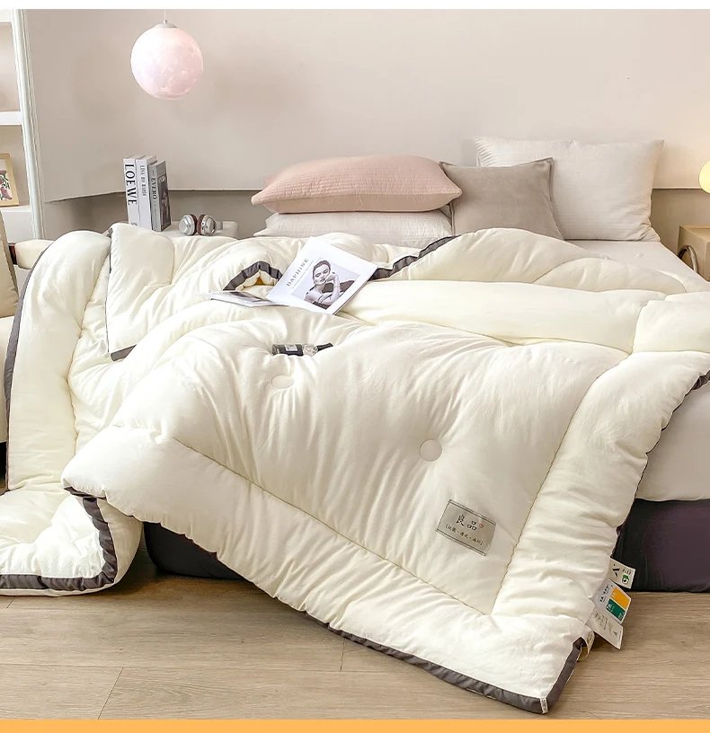 Soybean fiber cotton quilt with winter quilt core, new winter spring and autumn, all season universal, thickened and warm