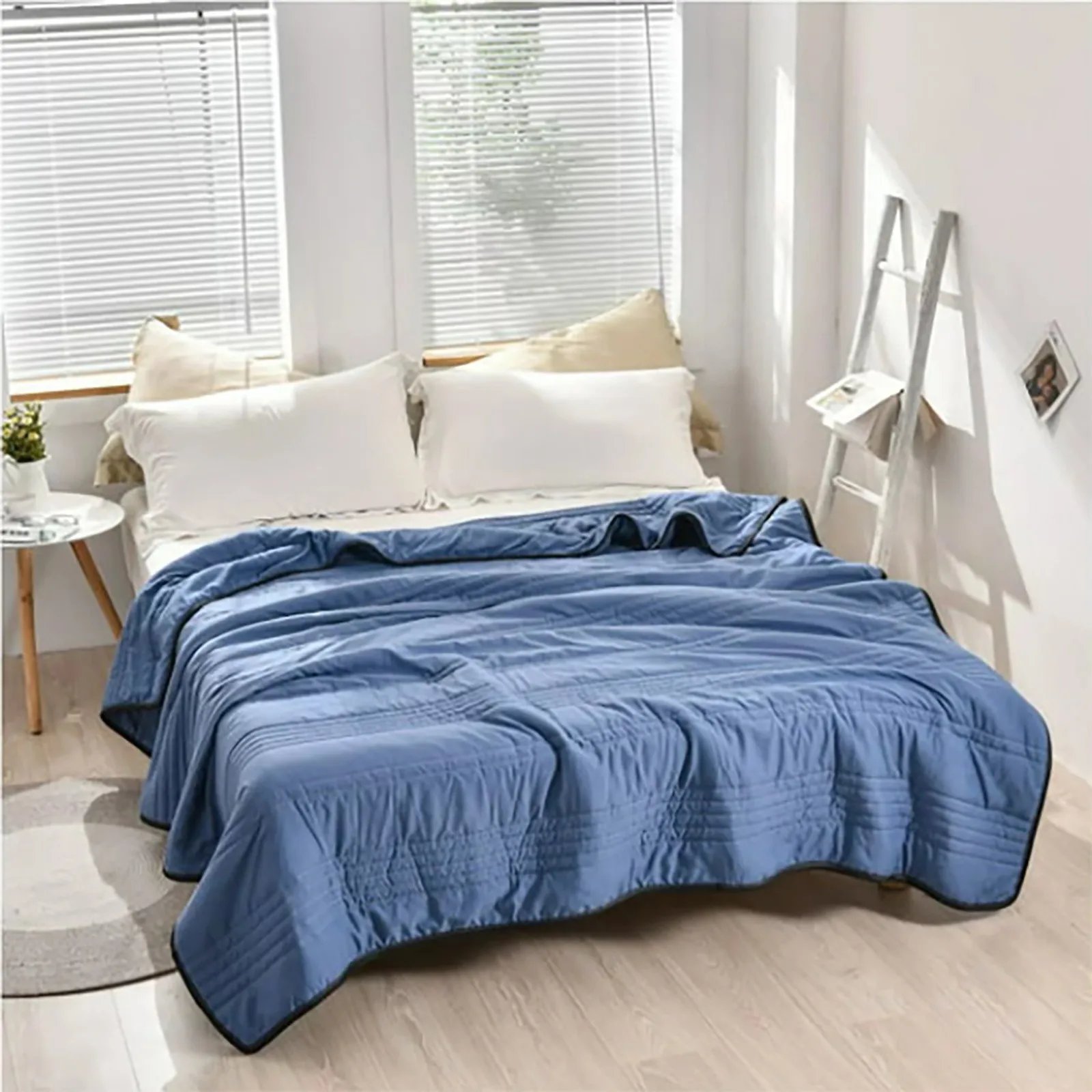 Solid Color Washed Cotton Quilt Summer Cool Double Summer Quilt Season Thin Quilt Single And Double Quilt Core Machine Washable
