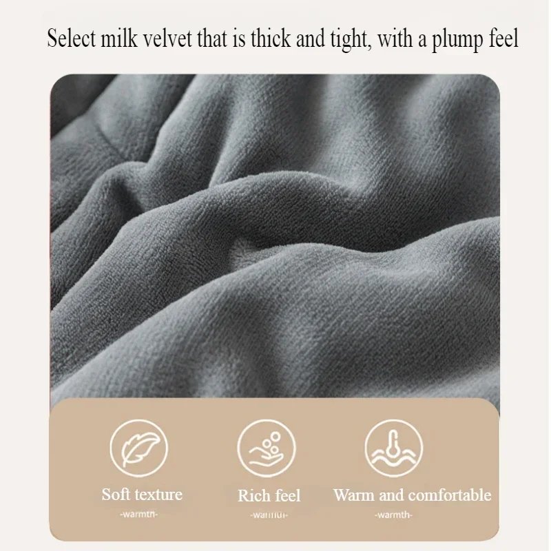 Winter Quilt Blanket Double Sided Velvet Lamb Cashmere Double Bed Quilts King Queen Full Size Bed Duvet Thicken Comforter Core